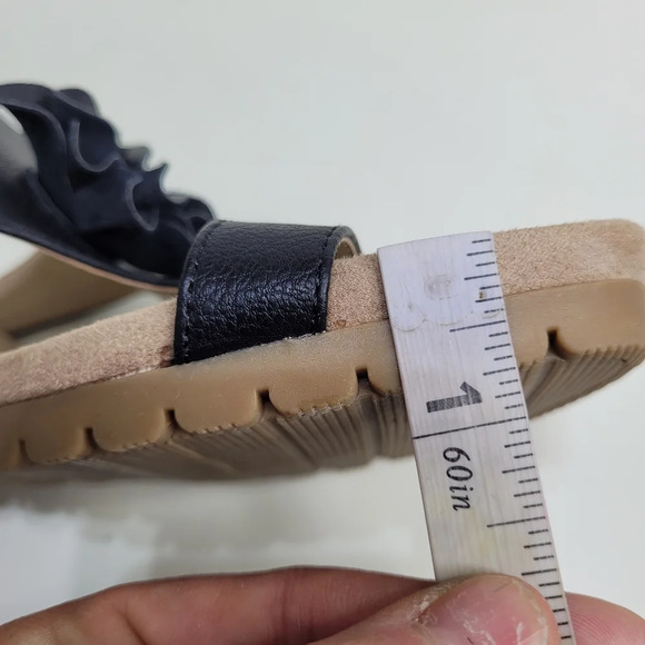 LifeStride Notice Black Nala Wedge Sandal Size Women's 11 with Box - Picture 11 of 14